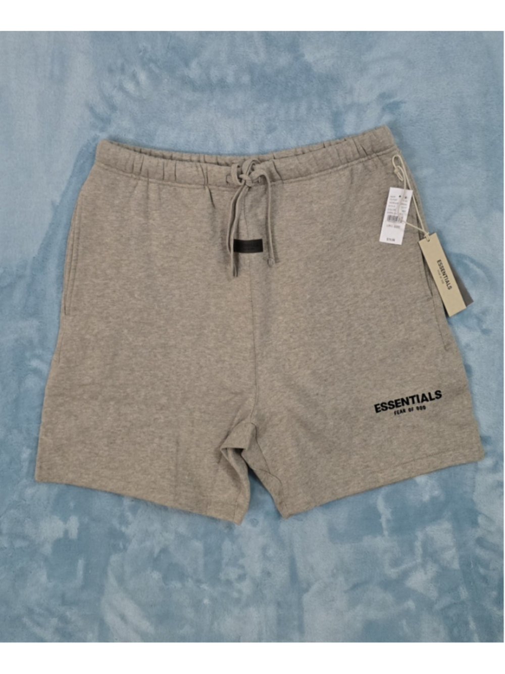Men's Fear of God Essentials Athletic Shorts Size L Grey Black